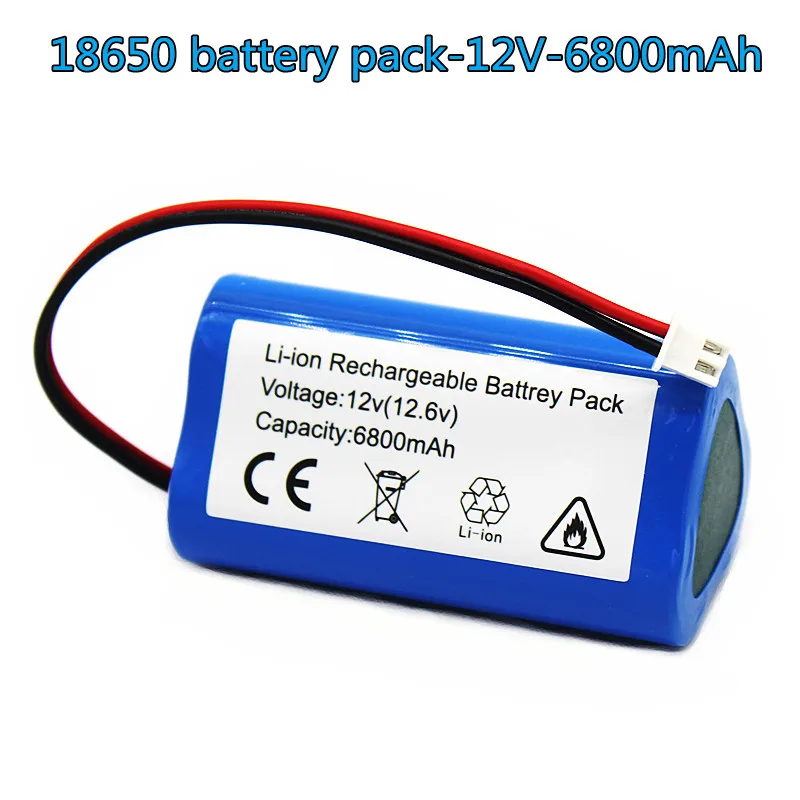 

New.12V.3A.18650 Paquete de batería de litio de.3S1P.6800mAh construido en BMS.Bluetooth altavoz linterna.GPS.fascia arma.