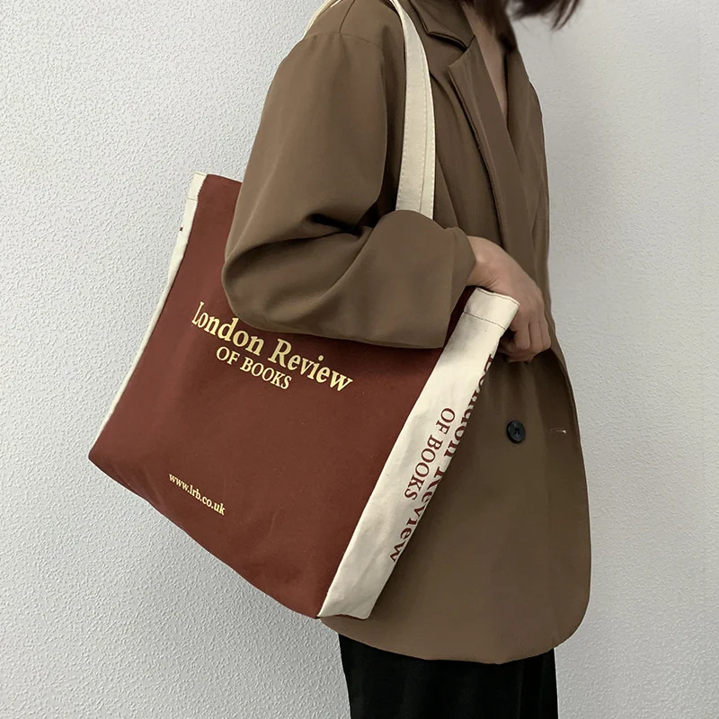 

Холщовая Сумка для покупок на плечо для женщин, хлопчатобумажная тканевая эко-сумка для покупок, большая Женская Студенческая сумка для девушек, 2023
