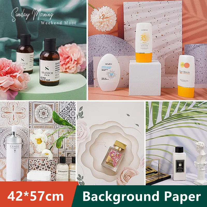 

42x57cm 3D Background Paper Photo Props Shooting Ornaments Food Live Photography Background Cloth for Photo Studio