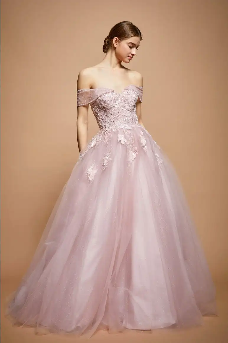 Выпускные платья Тюлевое кружевное платье с аппликацией и блестками открытыми