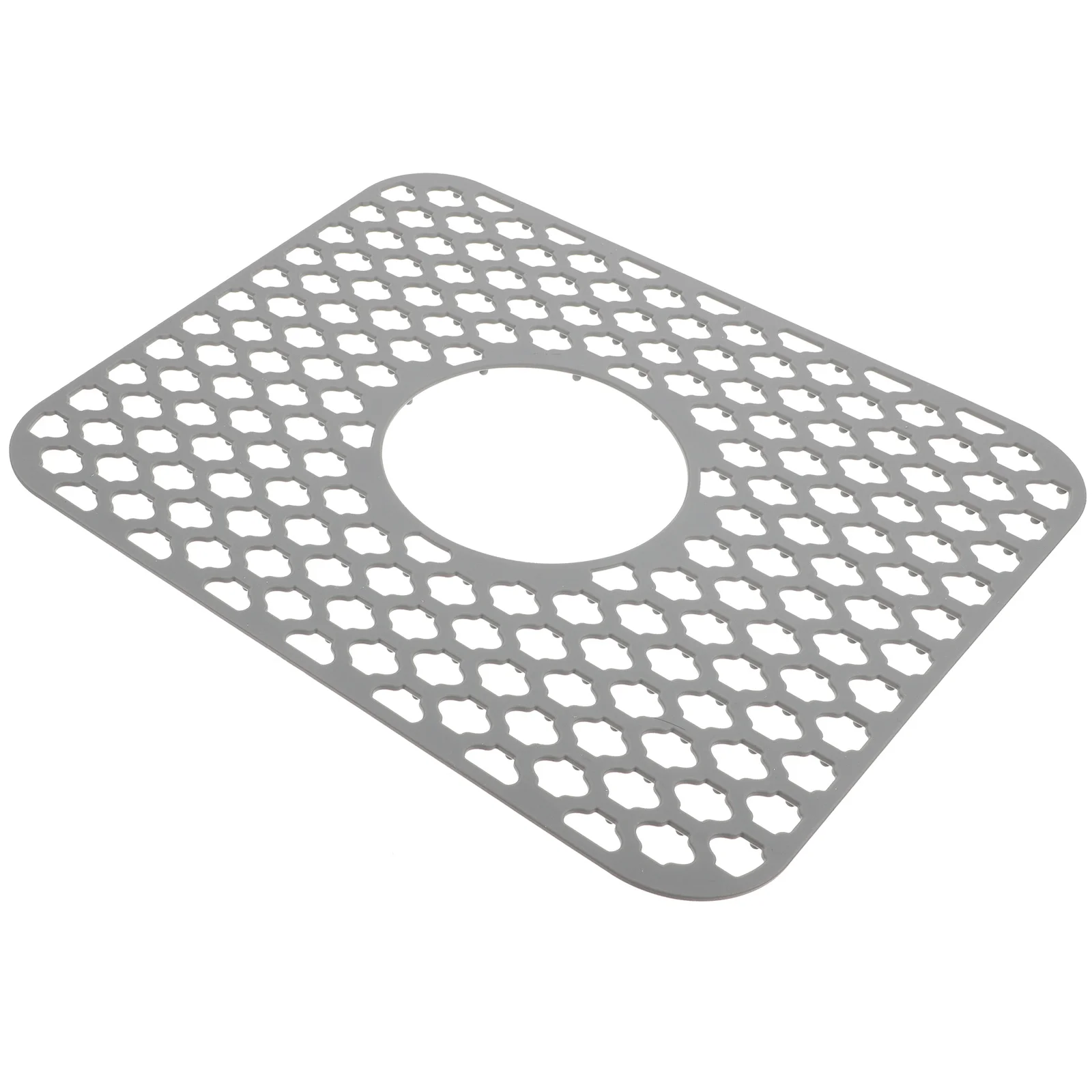 

Sink Mat Kitchen Antiskid Silicone Guard Mats Drying Draining Cushion Hollow Dish Pad Drip Pads Countertop Cleaning Behind