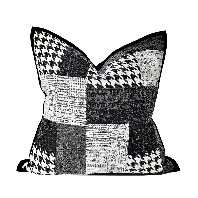 

DUNXDECO Декоративные подушки 45x45/50x50 черные хаки
