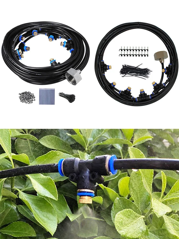 

Outdoor Cooling Spray Suit Garden Cooling Low-pressure Spray System Spray Mist Cooling Irrigation System Watering Misting Hose
