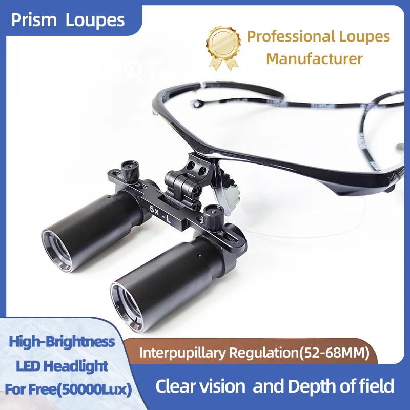 Медицинская хирургическая Стоматологическая бинокулярная Лупа Prism 5.0X Kepler лупы ENT