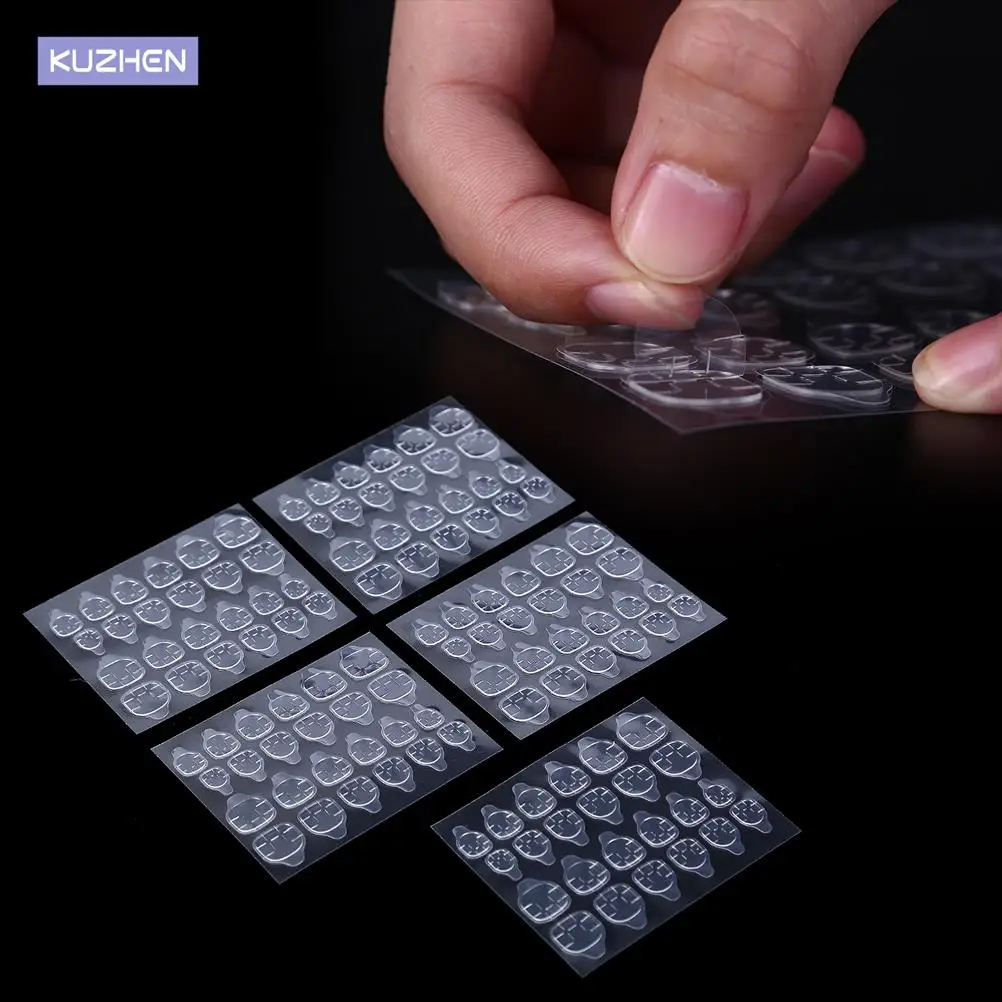 

5 листов/24 шт., двусторонние накладные ногти