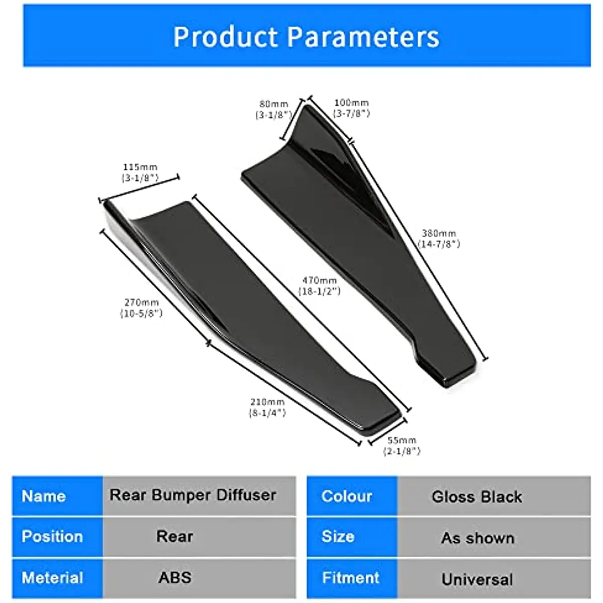 Юбка заднего бампера LAICY для Mazda 2 3 CX-3 CX-5 2019-2022