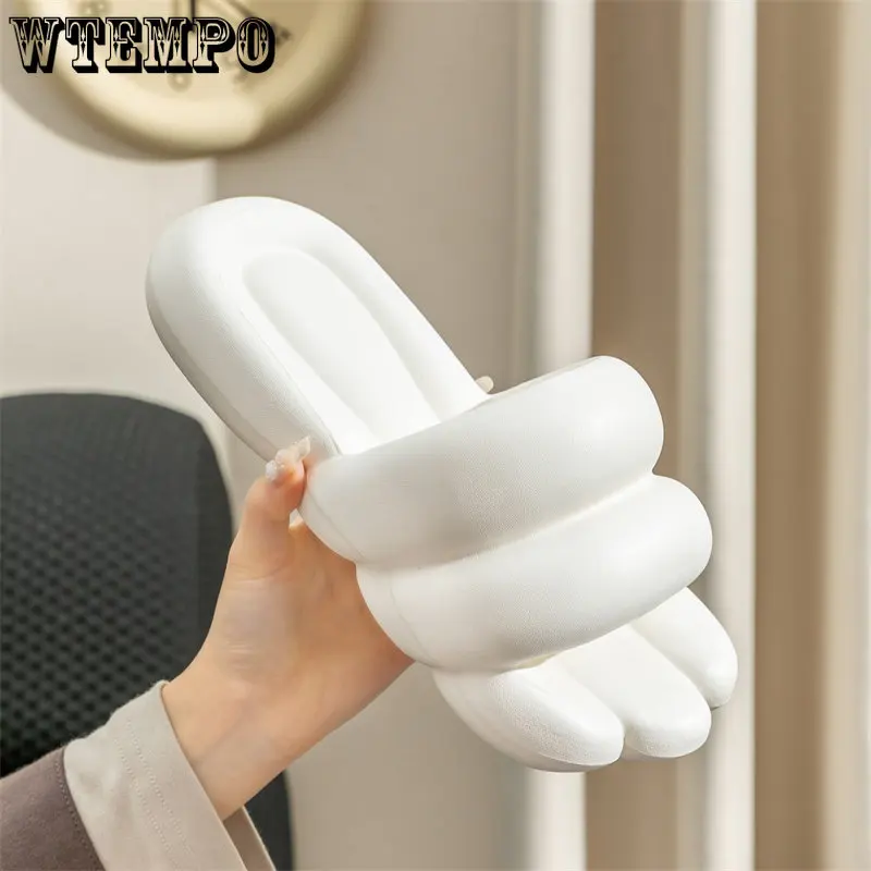 WTEMPO Family-Style Non-Slip Slippers Eva Flat Shoes for Women Men Soft and Lightweight Shower Shoes Wholesale Dropshipping