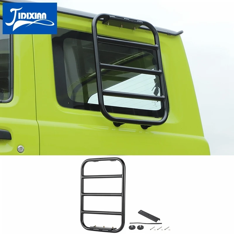 

JIDIXIAN Car Exterior Rear Window Extension Climbing Ladder for Suzuki Jimny 2019 2020 2021 2022 Protective Frames Accessories