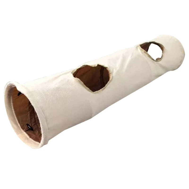 

Collapsible Tunnel Kitten Toy Big Playtube Durable Oxford Cloth Warm Plush