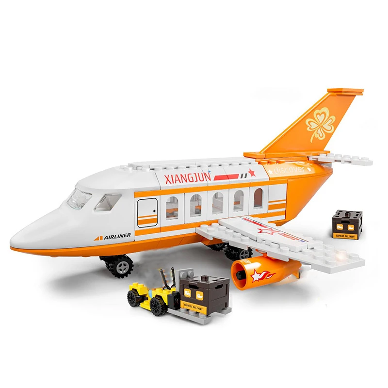 

City Creative Airport Series Passenger Airplane Boy Assembly Ornament Building Blocks Bricks Toys Gifts