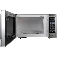 ZAOXI1.1 Cu. Ft 1000-Watt Family Sized Microwave Oven, Stainless Steel and Black 2