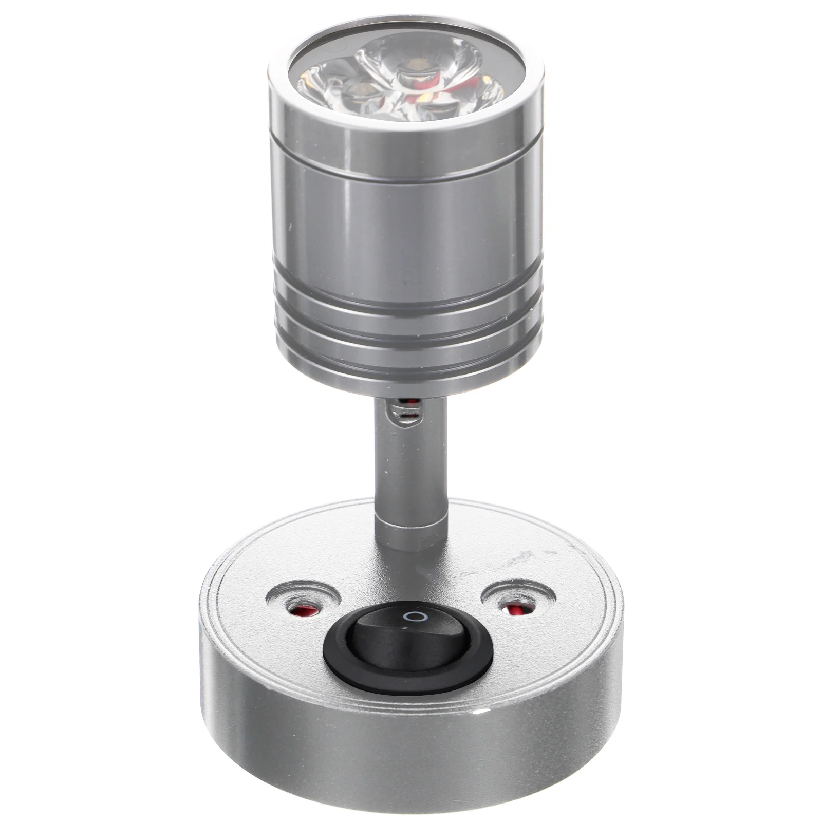

Led Desk Light RV Reading Touring Yacht Spotlight Caravan 9X6X6CM Silver Iron Plated Lamp Pole Boat Travel