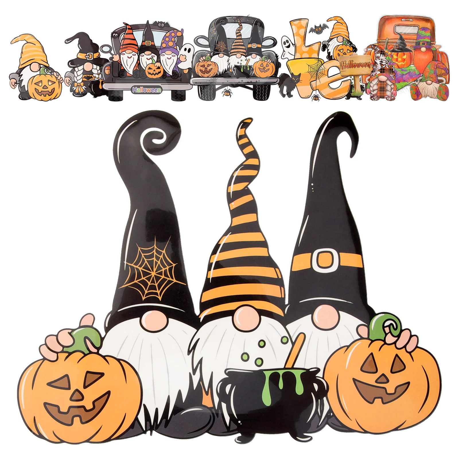 

6Pcs Heat Transfer Decal Iron On Transfer Halloween Iron on Patch Clothes Patch DIY Patch