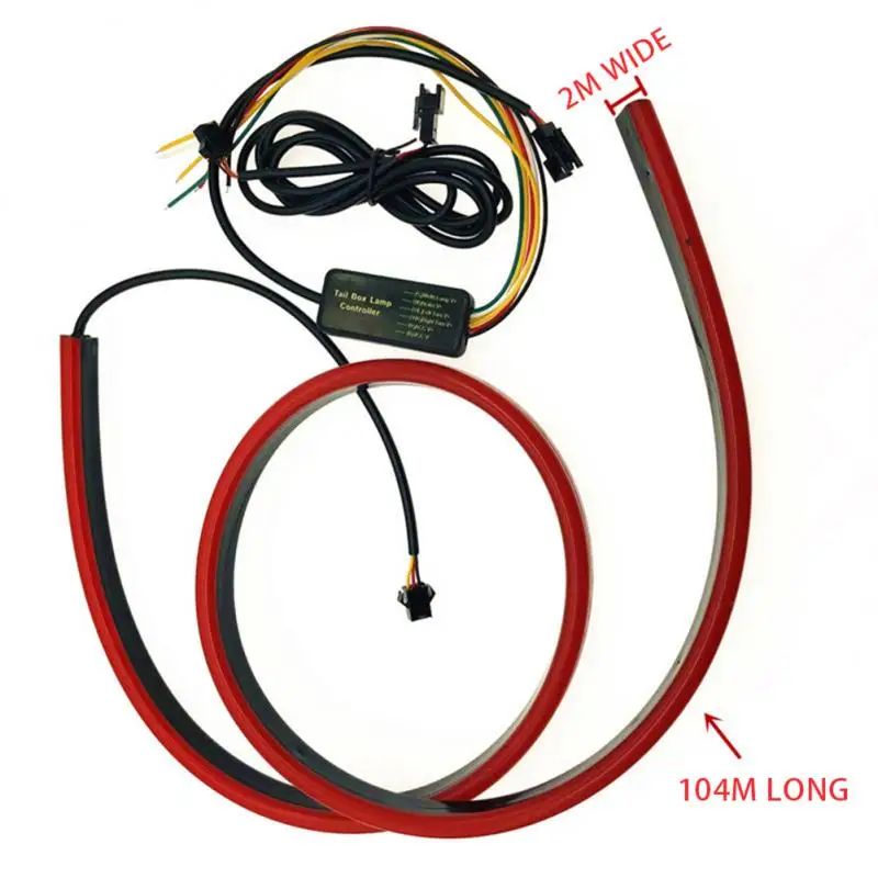 

Автомобильные тормозные фонари, модифицированные мигающие фонари, декоративные фонари, многорежимные предупредительные фонари, 90 см, красная фонарь, аксессуары для авто