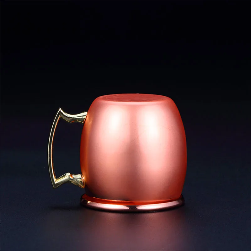

2oz 60ml Mini Moscow Mule Mug Marble Moscow Mule Double Walled Copper Metal Mugs Cup Stainless Steel Beer Wine Coffee Cup