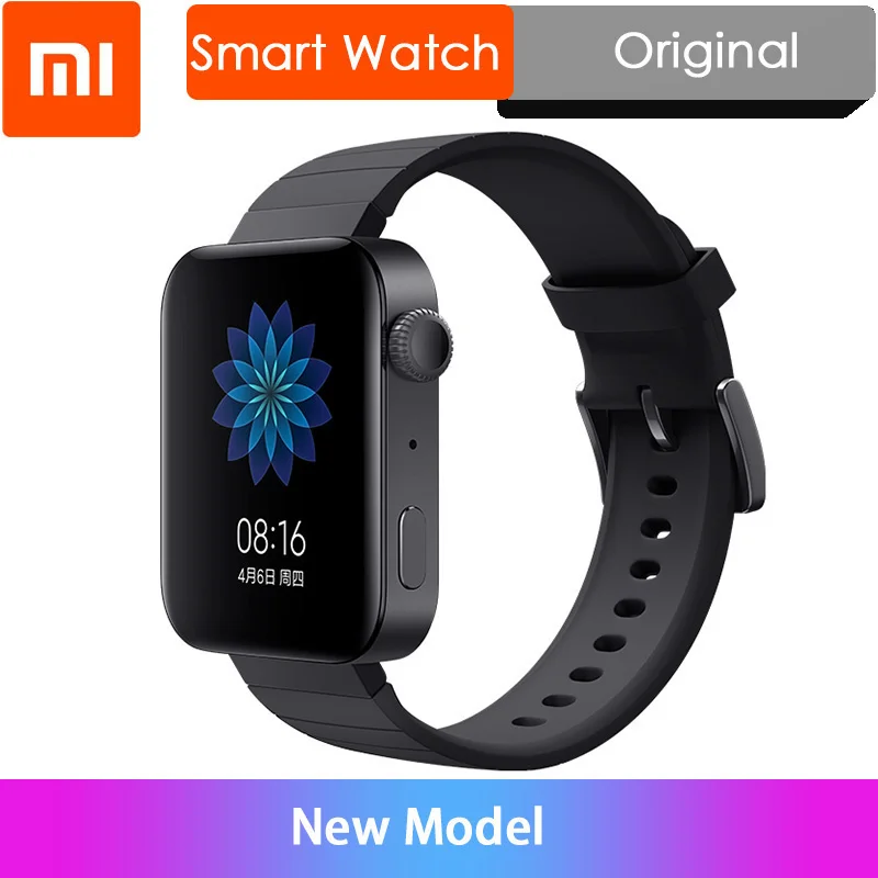

99% New Xiaomi Mi Watch MIUI Android Smart Watch color Bluetooth 4.2 multifunctional watch with Smart NFC A Ture Smart Wtach