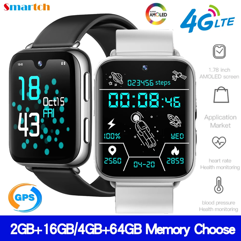

Новинка 1,78 дюйма 4G женские Смарт-часы с функцией вызова GPS Wi-Fi камера пульсометр измерение артериального давления водонепроницаемые спортивные мужские Смарт-часы для видеочата