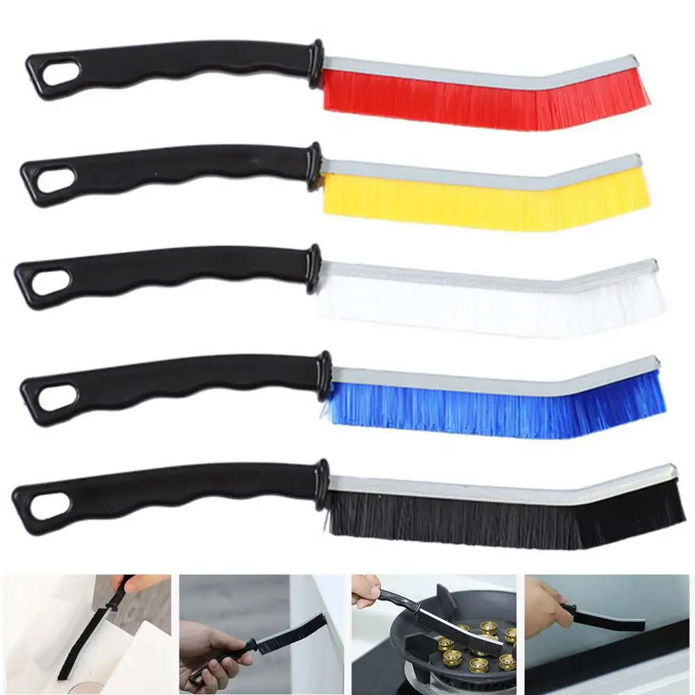 

Window Seam Crevice Brush Multi-functional Crevice Brush Set with Ergonomic Handle Ultra-fine Hard Bristles for Effective