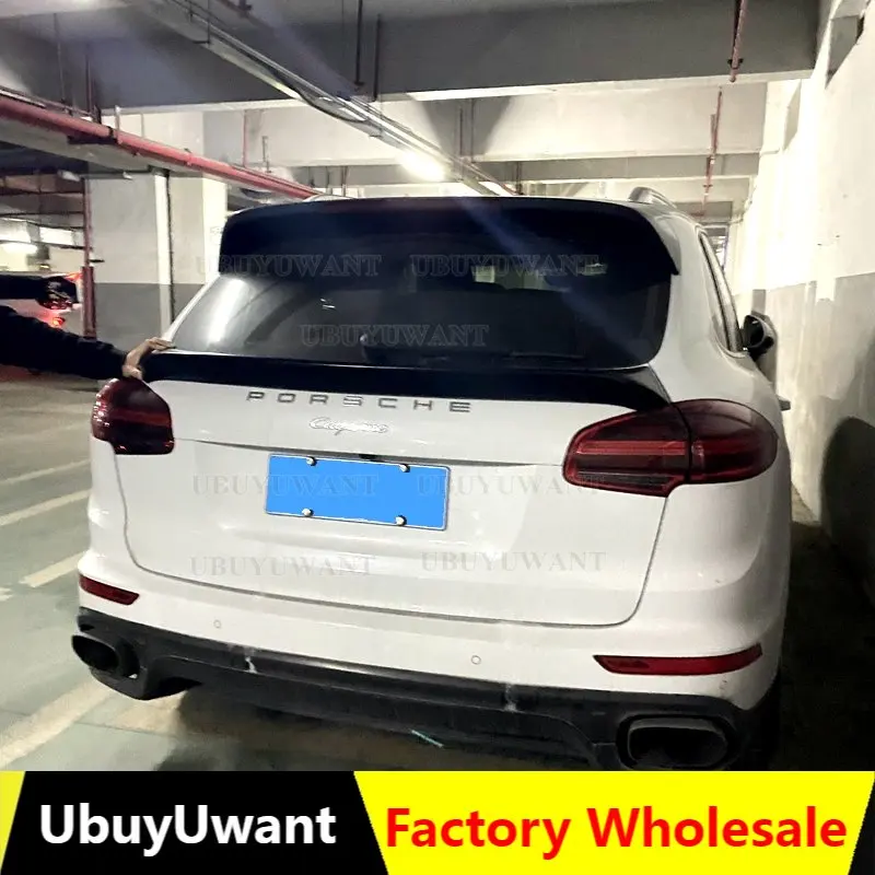 

Real Carbon Fiber Rear Wing Trunk Lip Middle Spoiler For Porsche Cayenne 958 92A MK2 SUV 4 Door GTS 2011 2012 2013-2018 YEAR