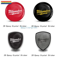 Creative Stereo Epoxy Dome Car Sticker Milwaukee Mechanical PVC Car Piano Office Supplies Laptop Mobile Phone Vinyl Decal