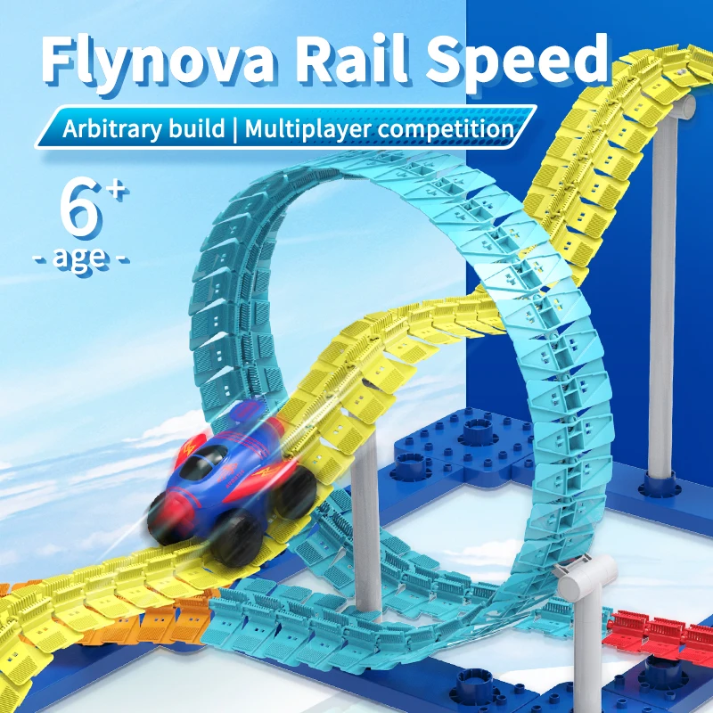 

[ORIGINAL] Flynova Trailblazer Magic Track DIY Assemble Magic Racing Track Children's Day Gift for Kids Boys 150/160pcs