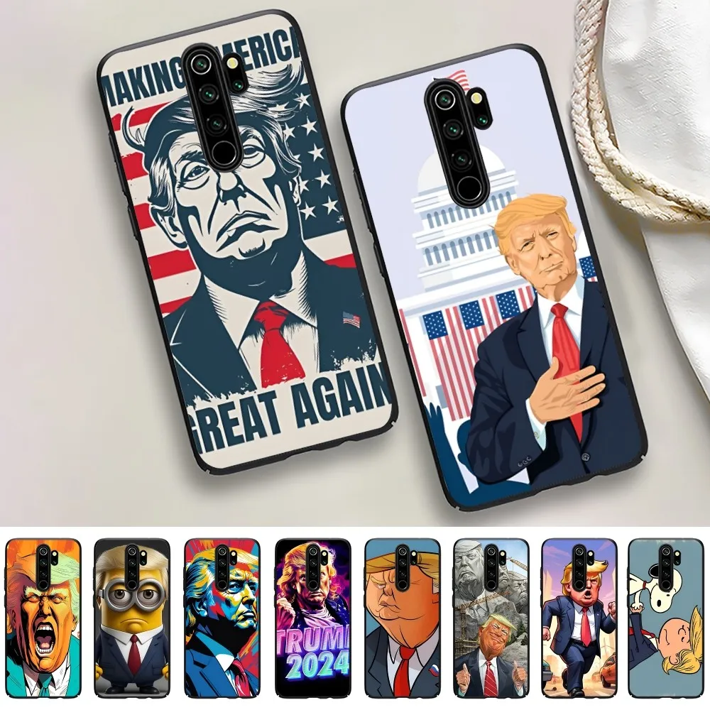 Cartoon Trump Fun Phone Case For Redmi 5 6 7 8 9 10 Plus Pro A GO K20 K30 K40 F3 Fundas
