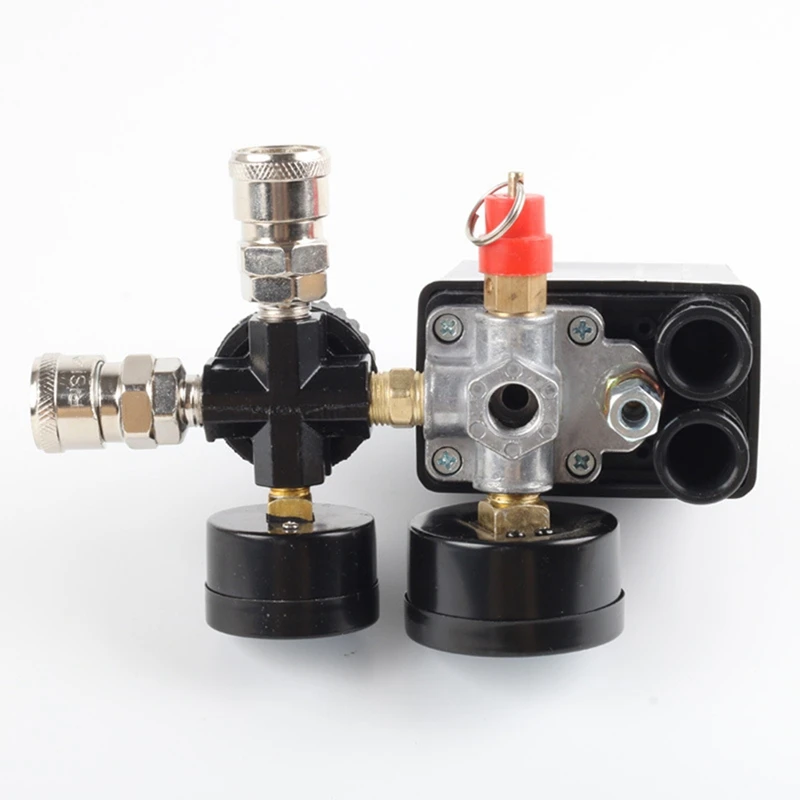 Регулирующий клапан воздушного насоса 180 л/мин Манометр 0-220 фунт/кв. Дюйм 380 в/в