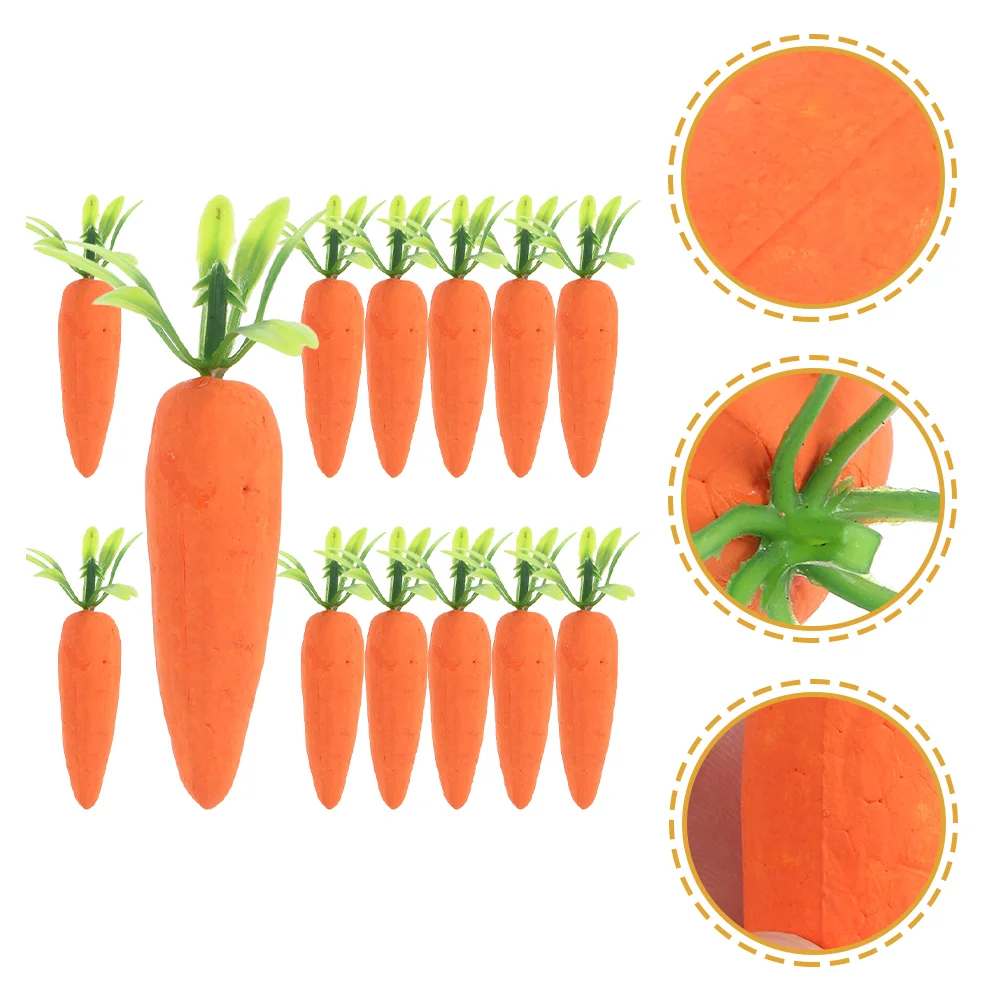 

25Pcs For Diy Pcs Artificial Carrots Party Home Carrots Decor Carrot Decor Easter Carrots Decor for Home Easter Decoration Party