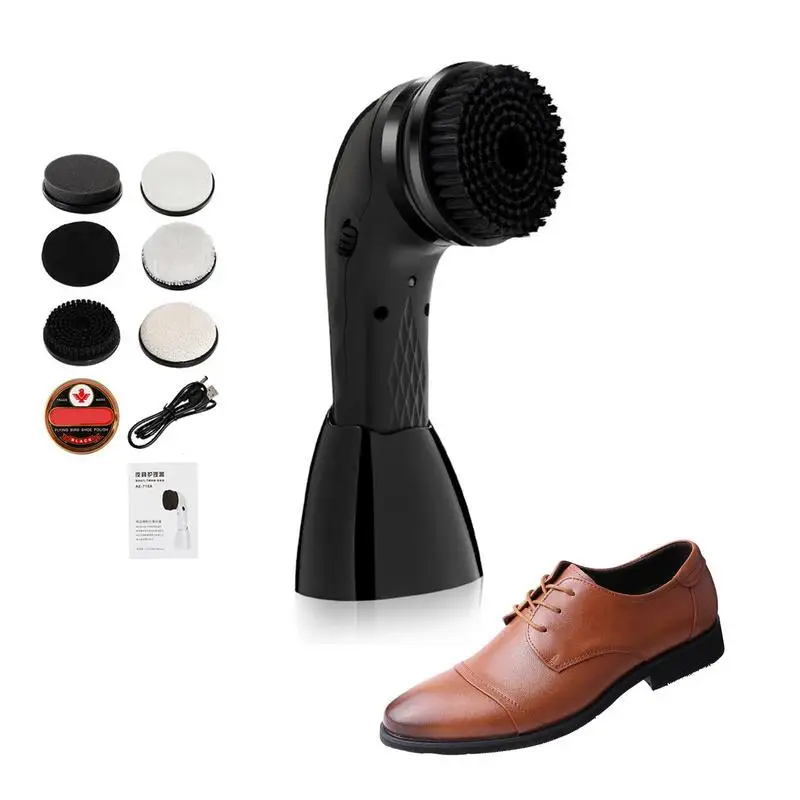 

Hand-held Portable Chargeable Shoe Polishing Machine Mini Convenient Shoeshine Mechanical Shoe Cleaning Device Useful Shoe Tool