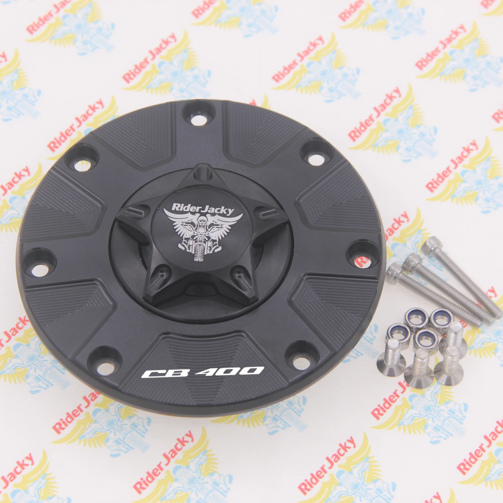 Ридержакки®Крышка бензобака мотоцикла крышка без ключа для Honda CB400 SUPER FOUR 1992-2016 CB