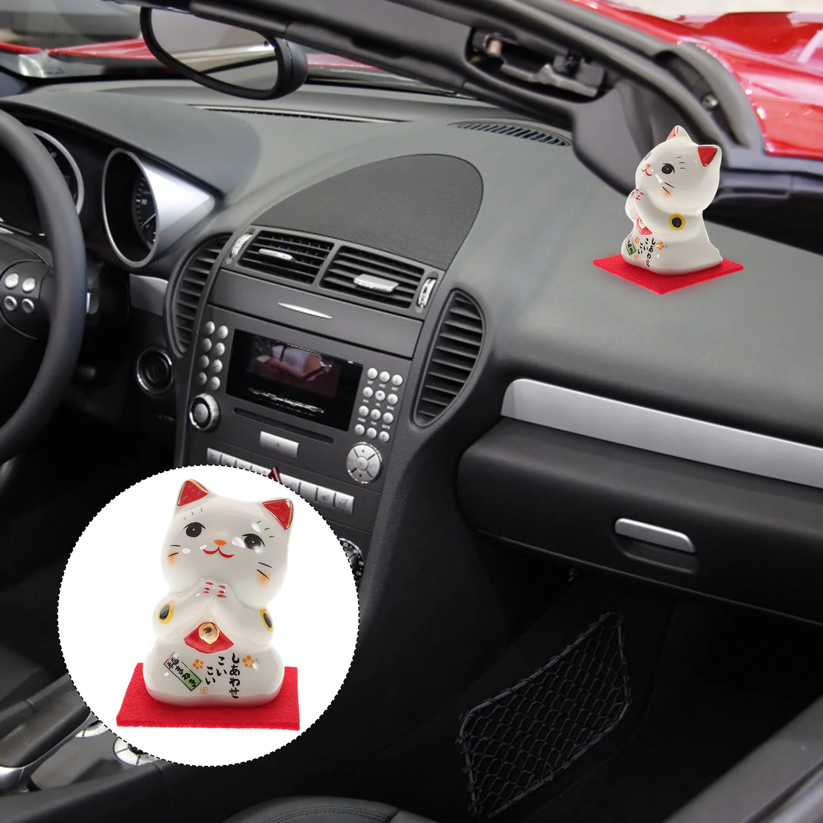 

Money Lucky Cat Statue Japanese Chinese Chinoiserie Decor Home Decoration Fortune Housewarming Gift