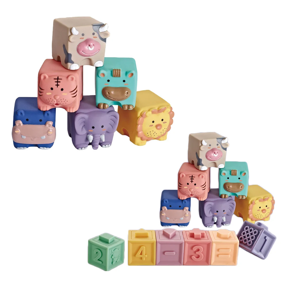 

3D сенсорные мягкие шарики, детские игрушки, силиконовые строительные блоки, детская игрушка 5x5.5x 6 см/5x6x5cm