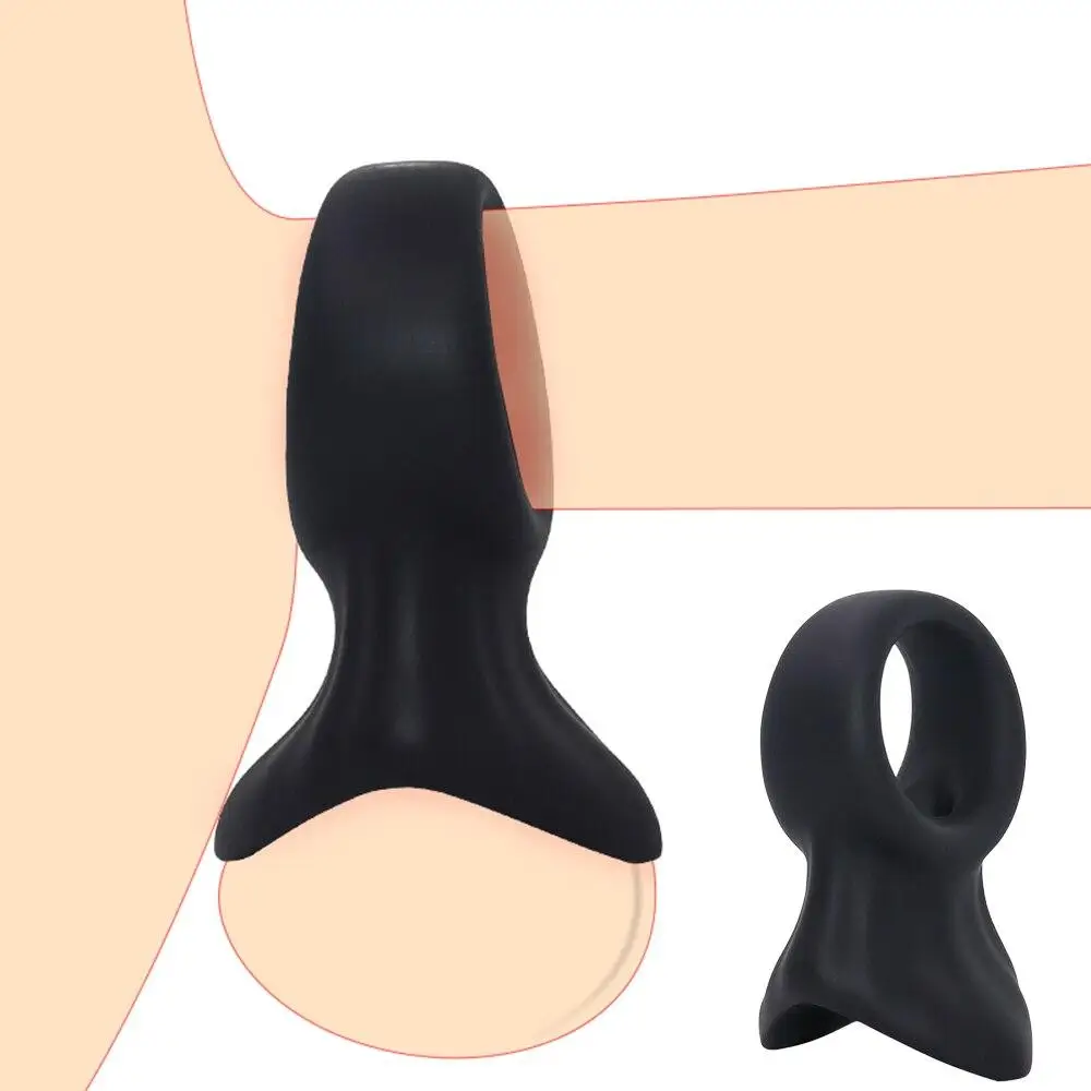 Reusable Penis Ring Scrotum Bondage Cock Ring Sex Toy Men's Chastity Cage Testicle Bondage Lock Ring Adult Sex Shop