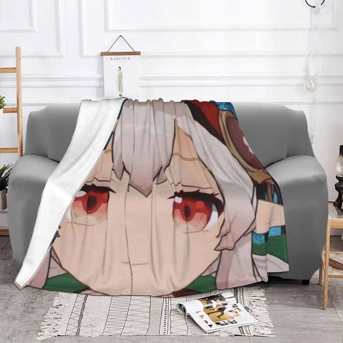 

Одеяла Kawaii Klee Genshin Impact одеяла фланелевые, летняя аниме-игра, Дышащие Ультра-мягкие покрывала для дома и улицы
