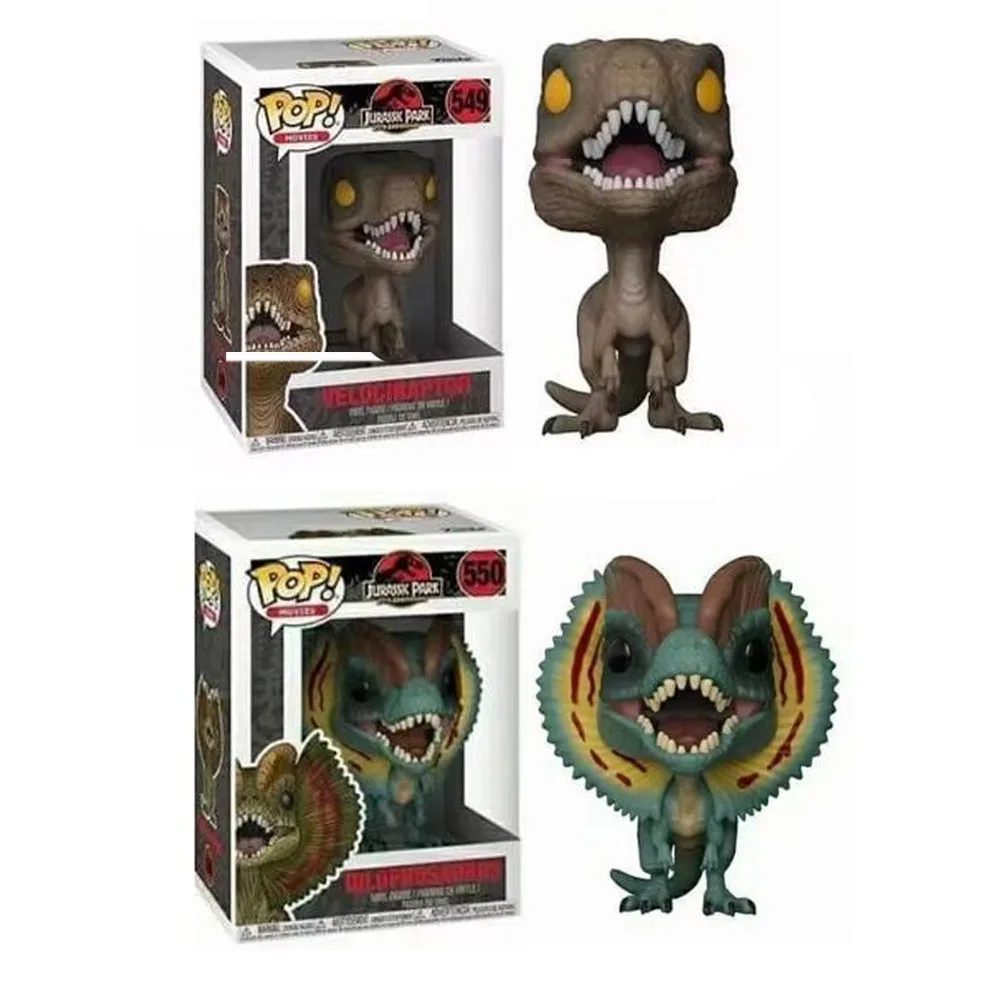 Funko Pop Парк Юрского периода и динозавр Дилофозавр # Велоцираптор 550 549 Виниловые