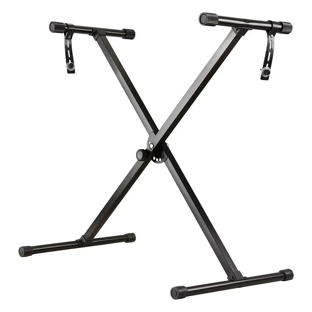 

Sturdy Metal Frame X-Style Keyboard Stand with 2 Safety Rubber Straps