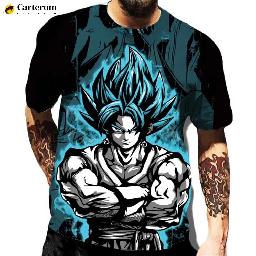 

2022 New Anime Vegeta Son Goku 3D Printed T-shirt Kids Boys Girls Fashion Casual Cartoon Tshirt Cool Tops Men Oversized T Shirt