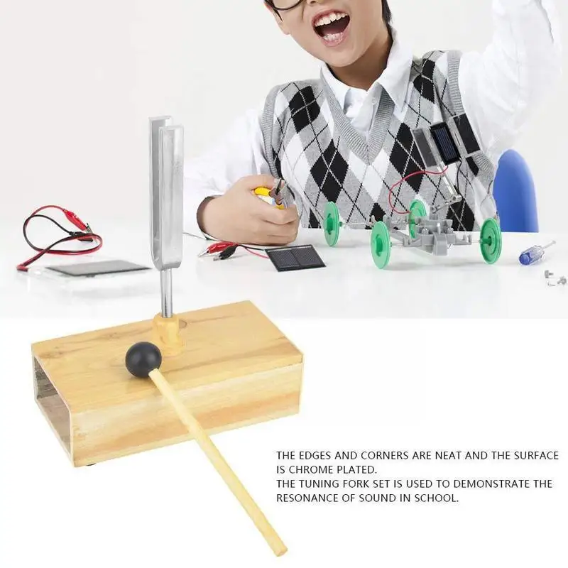 440 Гц резонансная вилка с деревянной резонансной коробкой экспериментальный