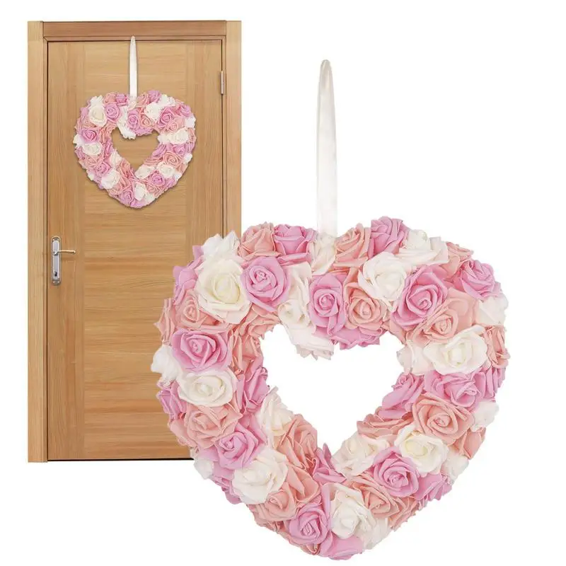 День святого Валентина дверной венок искусственный цветочные венки