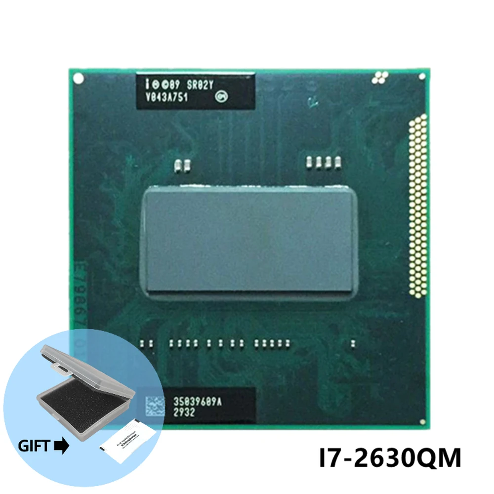 

Процессор Intel Core i7-2630QM i7 2630QM SR02Y 2,0 ГГц четырехъядерный восьмипоточный Процессор 6 Мб 45 Вт Разъем G2 / rPGA988B