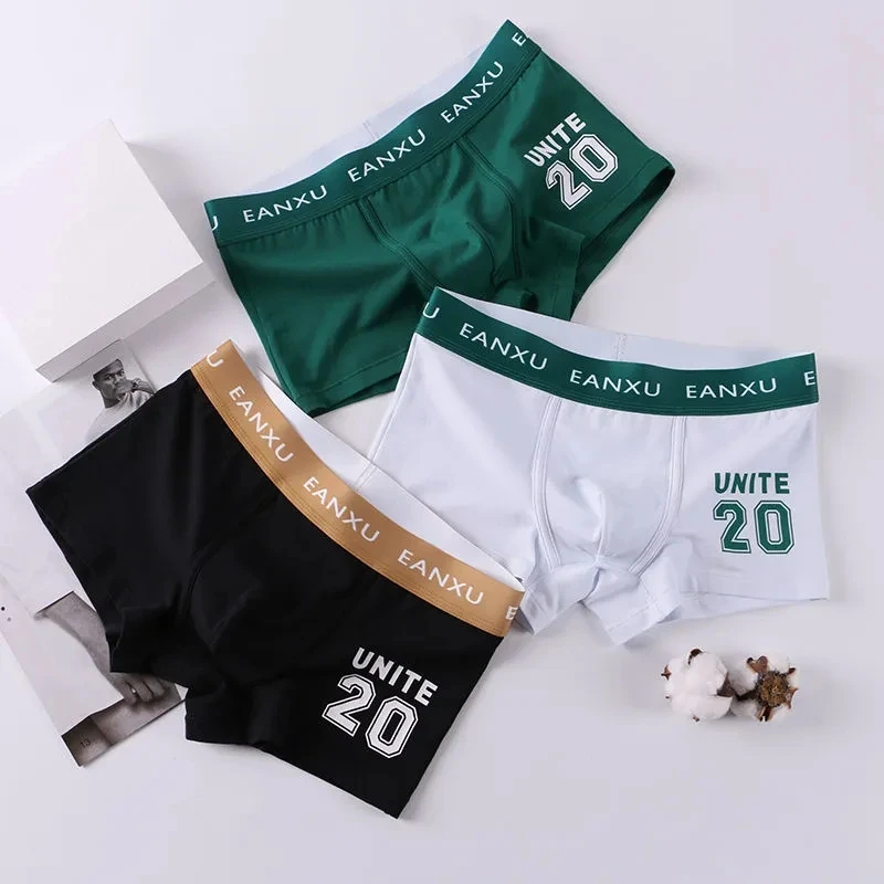 Men's Panties Comforable Underwear Man Soft Cotton Men's Boxers Breathable Unpanters Man Solid Color Beirfs Set Free Shipping