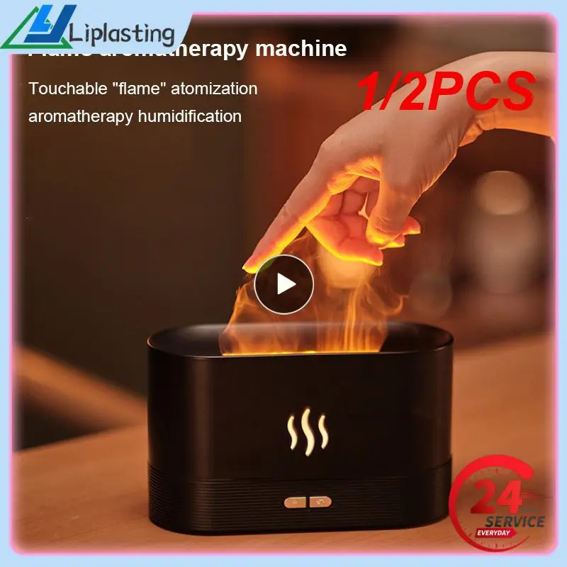 

1/2 шт. диффузор Kinscoter, увлажнитель воздуха, ультразвуковой генератор холодного тумана, распылитель светодиодного эфирного масла, лампа с пламенем, диффузор