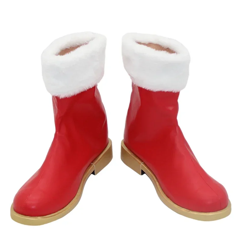 Рождественская обувь Rem для косплея Хэллоуин искусственная кожа Аниме Реквизит