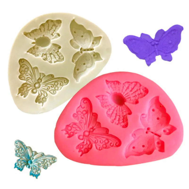 

1PC Butterfly Shaped Fondant Cake Mold Silicone Mold Soap Mould Bakeware Baking Cooking Tools Sugar Cookie Jelly Pudding Decor