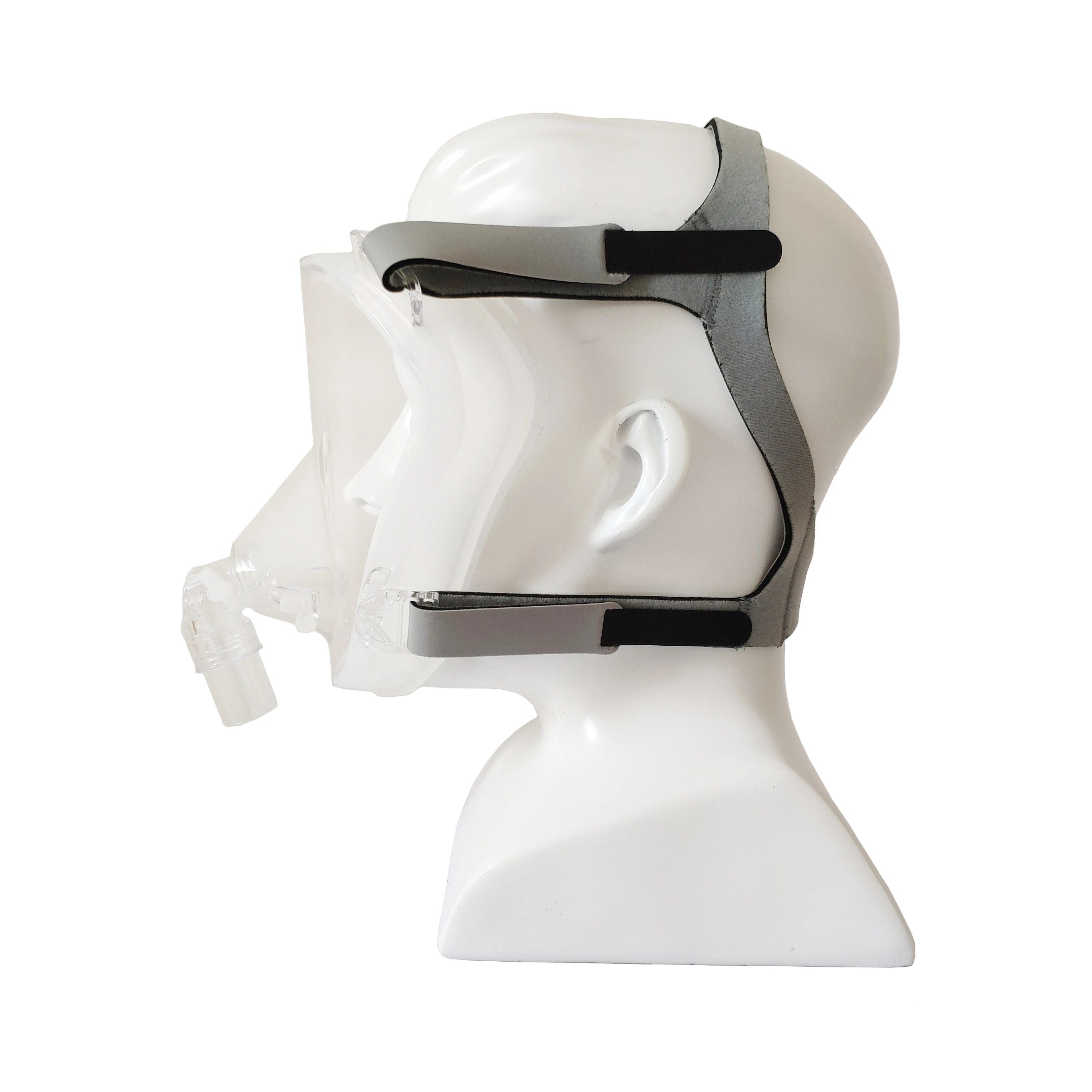 Новая Прозрачная Маска CPAP на все лицо с повязкой для сна предотвращения храпа за