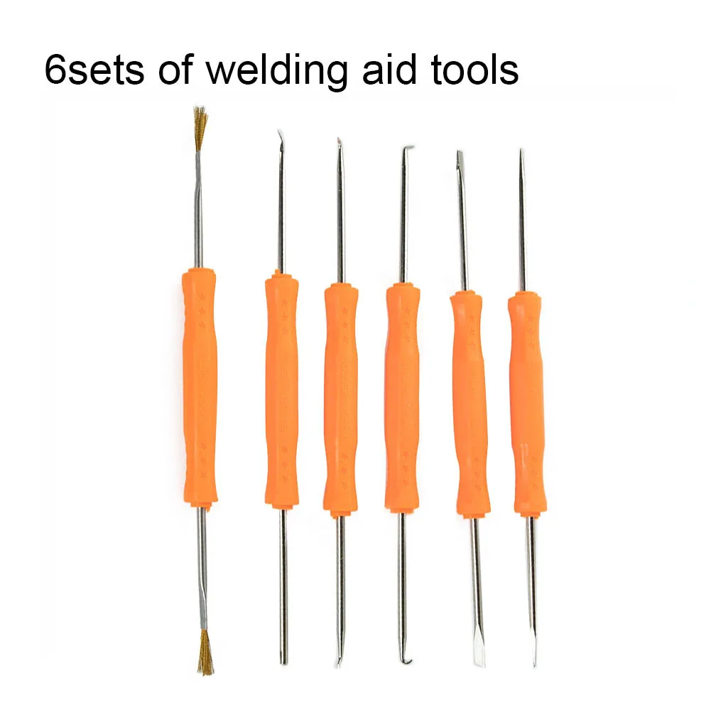 

6pcs/set Soldering Assist Hand Tools Electronic Components PCB Repair Tool For Welding Grind Clean Repair Hand Tools