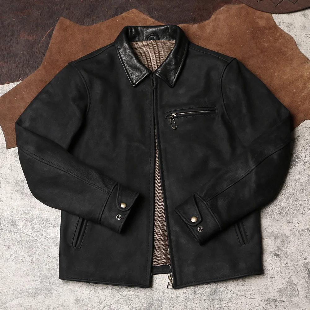 

DSC598 Asian Size Super Genuine Goat Leather Jacket