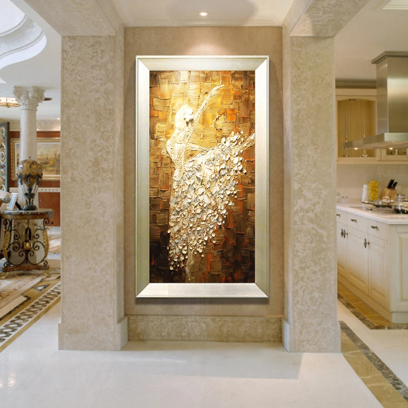 

Hand-painted , ballet, modern simplicity, European and American style, hallway decoration, three-dimensional abstract figures