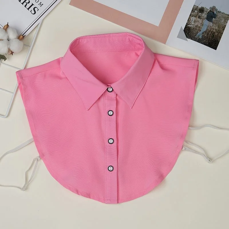 

Women Versatile White Autumn and Winter Shirt Fake Collar Korean Decorative