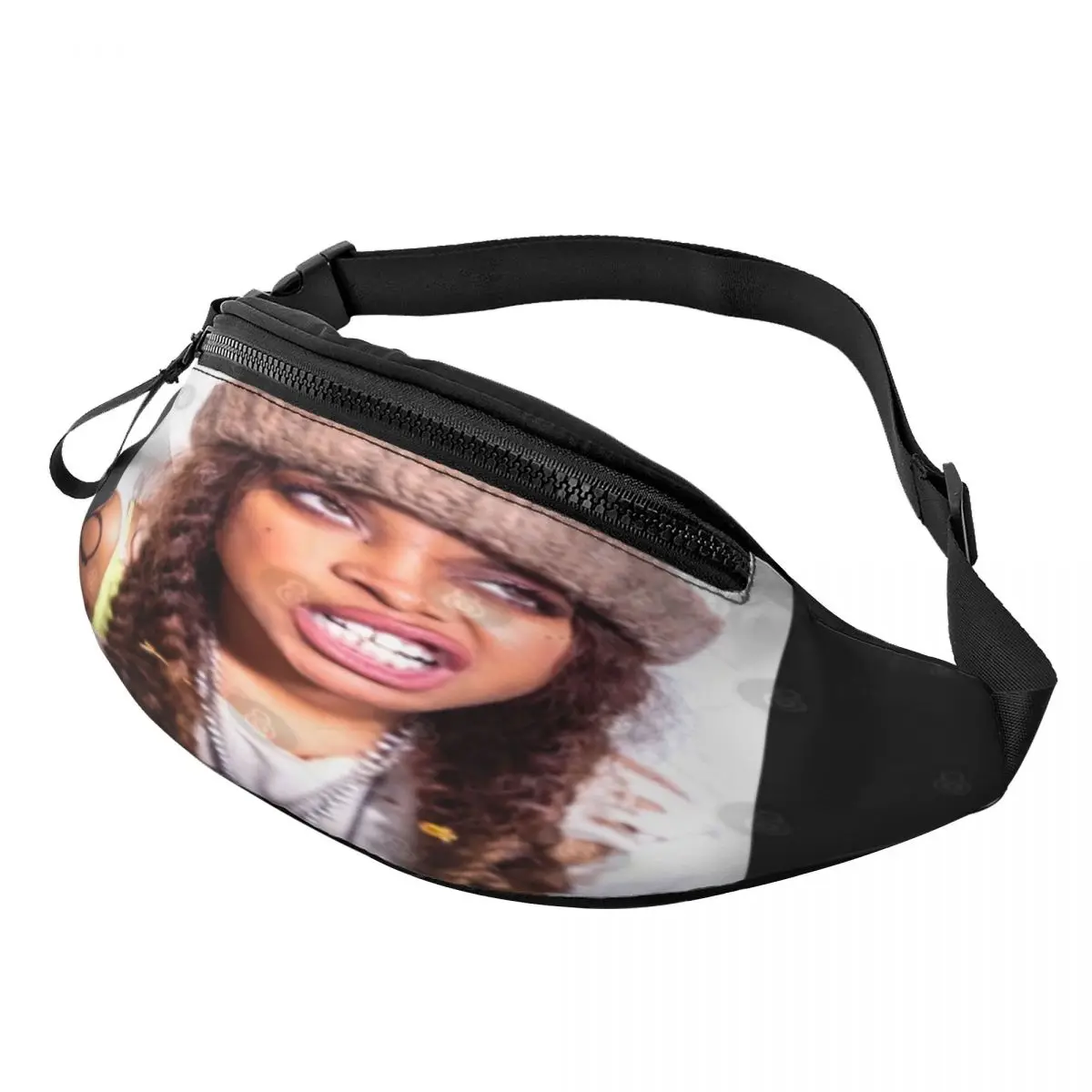 

Erykah Badu Vintage RNB Fanny Pack,Waist Bag Retro Adjustable waistband School Nice gift Customizable